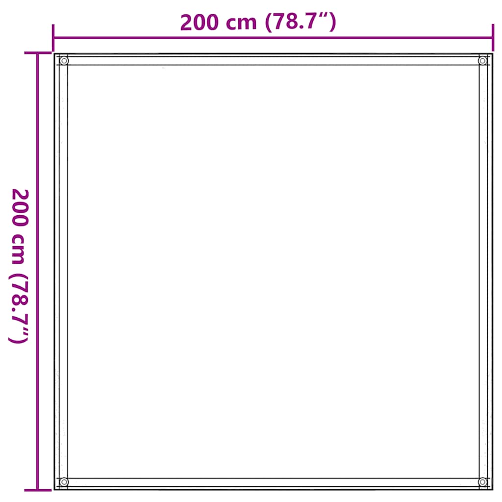 Tappeto da Tenda Sabbia 200x200 cm HDPE