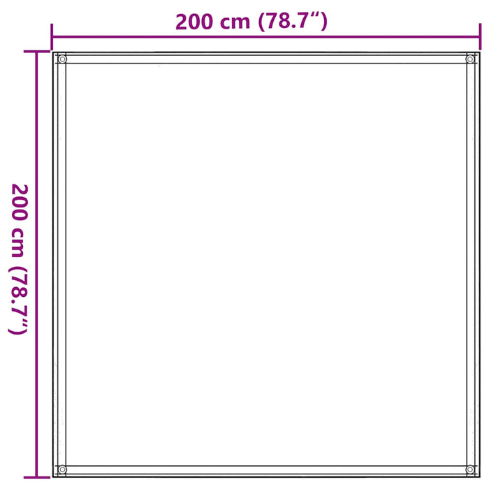 Tappeto da Tenda Sabbia 200x200 cm HDPE 4002288