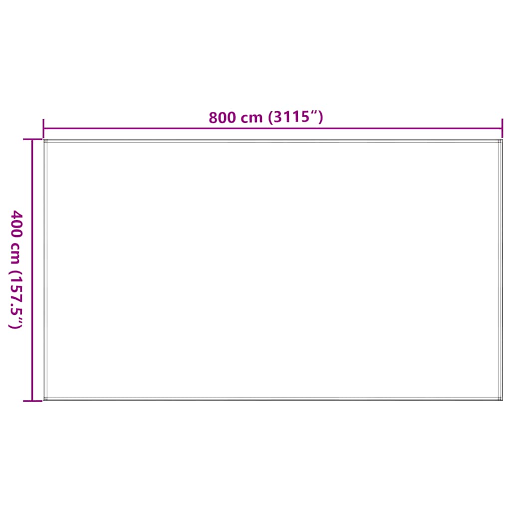 Tappeto da Tenda Sabbia 400x800 cm HDPE 4002307