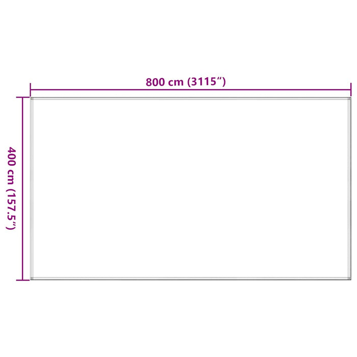 Tappeto da Tenda Sabbia 400x800 cm HDPE 4002307