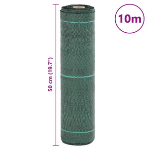 vidaXL Membrana Antierbacce Verde 0,5x10 m in PP