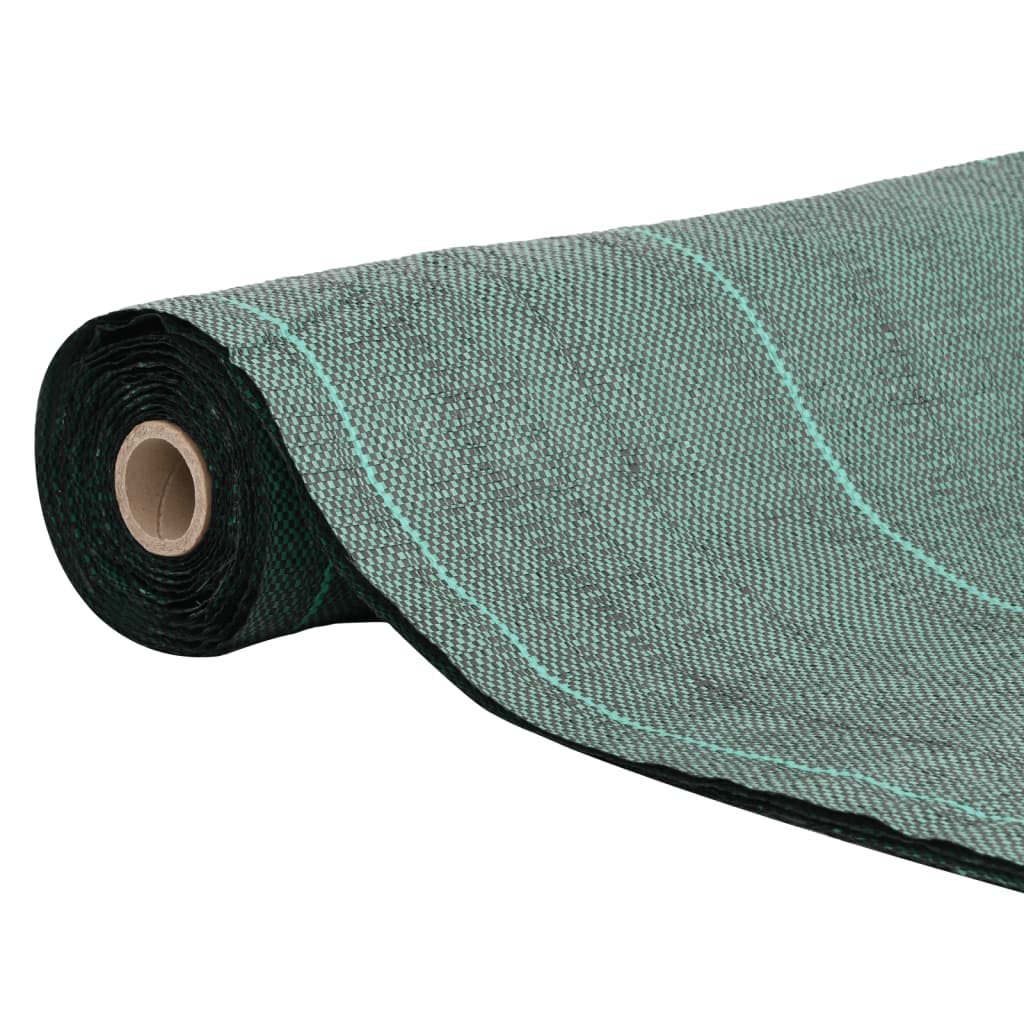vidaXL Membrana Antierbacce Verde 1,5x5 m in PP