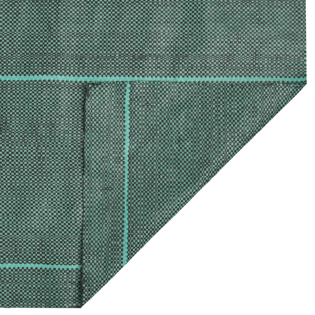 vidaXL Membrana Antierbacce Verde 1,5x5 m in PP