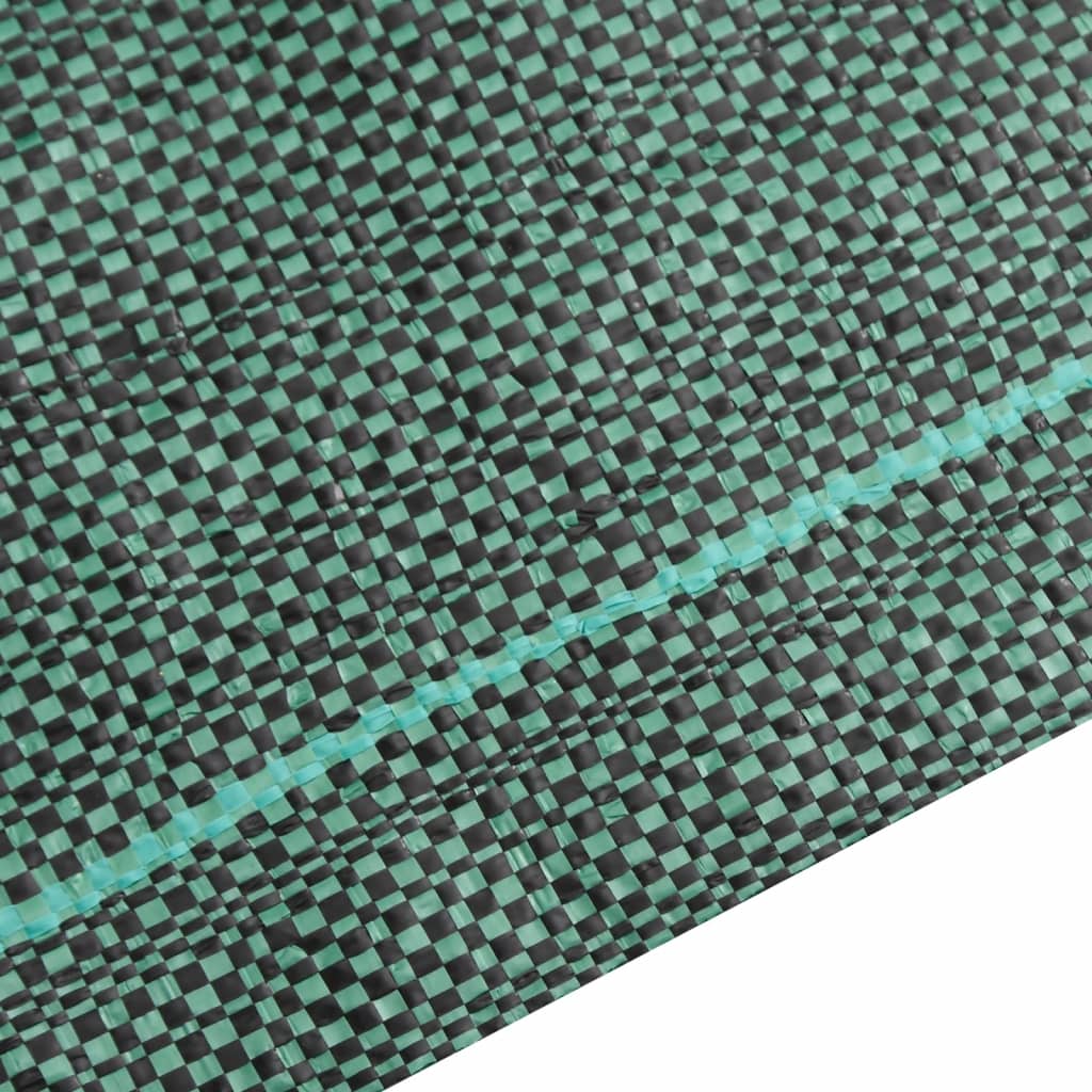 vidaXL Membrana Antierbacce Verde 1,5x5 m in PP