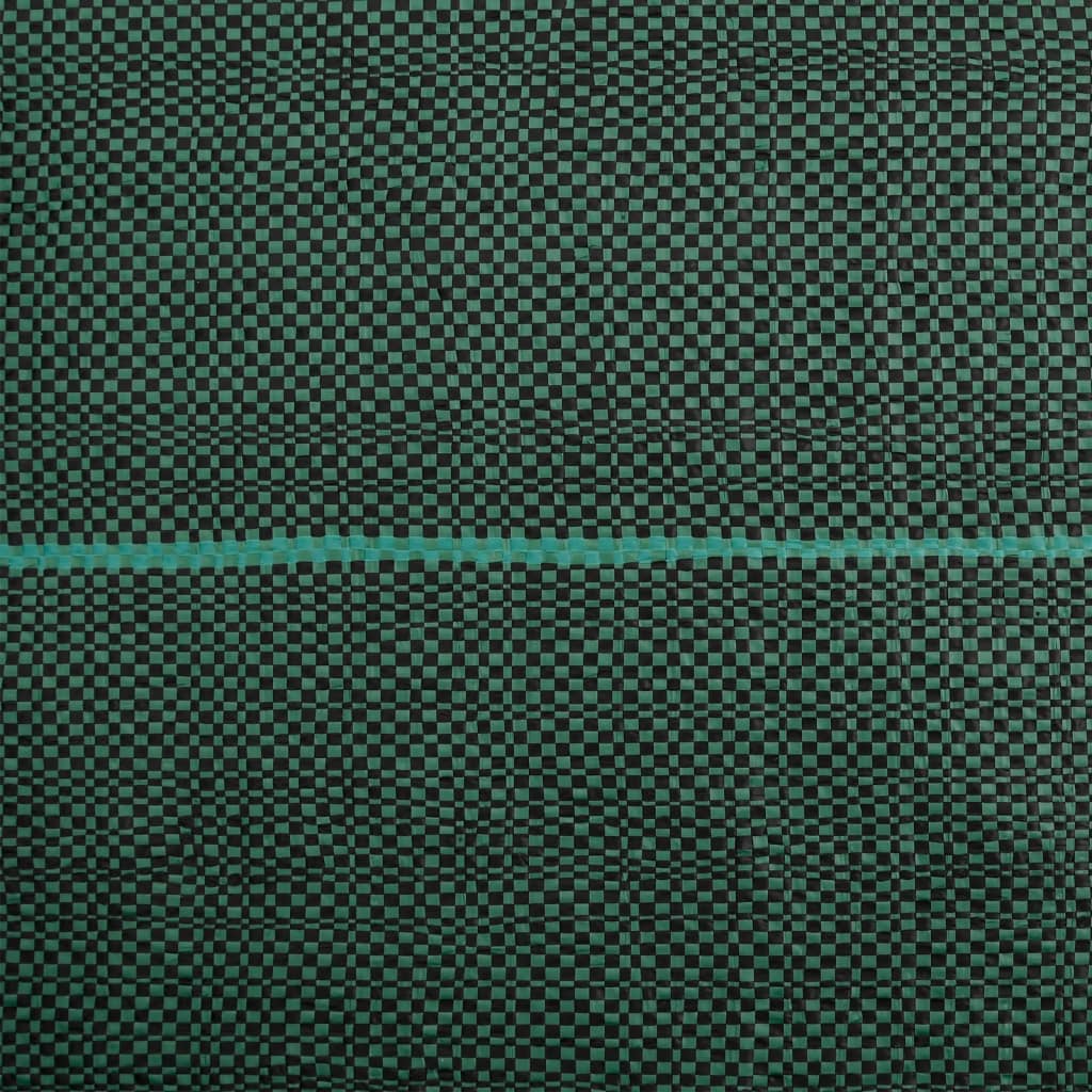 vidaXL Membrana Antierbacce Verde 1,5x5 m in PP