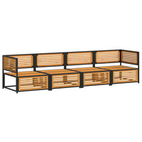 Set Divani da Giardino 4pz con Cuscini Legno Massello di Acacia 3214889