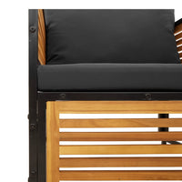 vidaXL Set Divano da Giardino 5 pz con Cuscini Legno Massello Acacia
