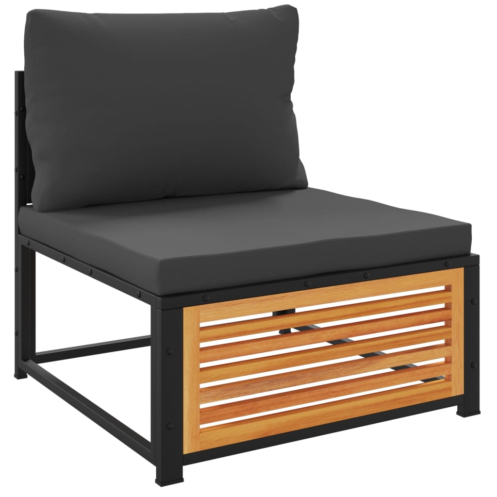 Set Divano da Giardino 6 pz con Cuscini in Massello di Acacia 3214891