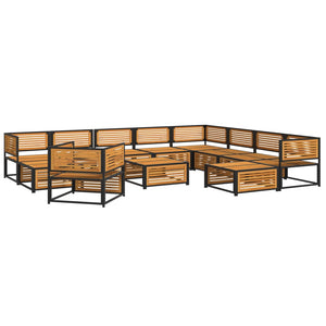 Set Divano da Giardino 12 pz con Cuscini Legno Massello Acacia 3214896