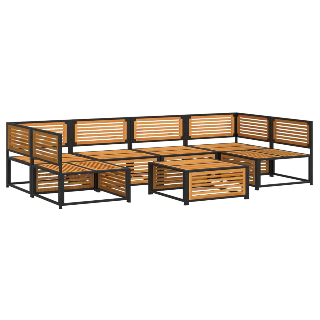vidaXL Set Divano da Giardino 7 pz con Cuscini Legno Massello Acacia