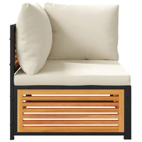 vidaXL Set Divani da Giardino 2pz con Cuscini Legno Massello di Acacia