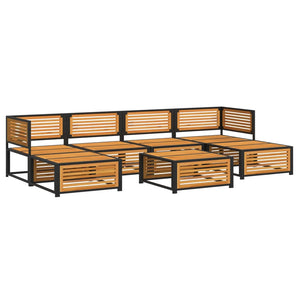Set Divano da Giardino 7 pz con Cuscini Legno Massello Acacia 3214927