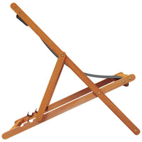 vidaXL Sedie da Spiaggia Pieghevoli 2 pz in Tessuto Grigio