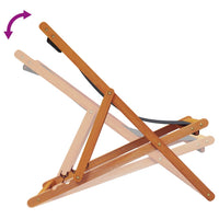 vidaXL Sedie da Spiaggia Pieghevoli 2 pz in Tessuto Grigio