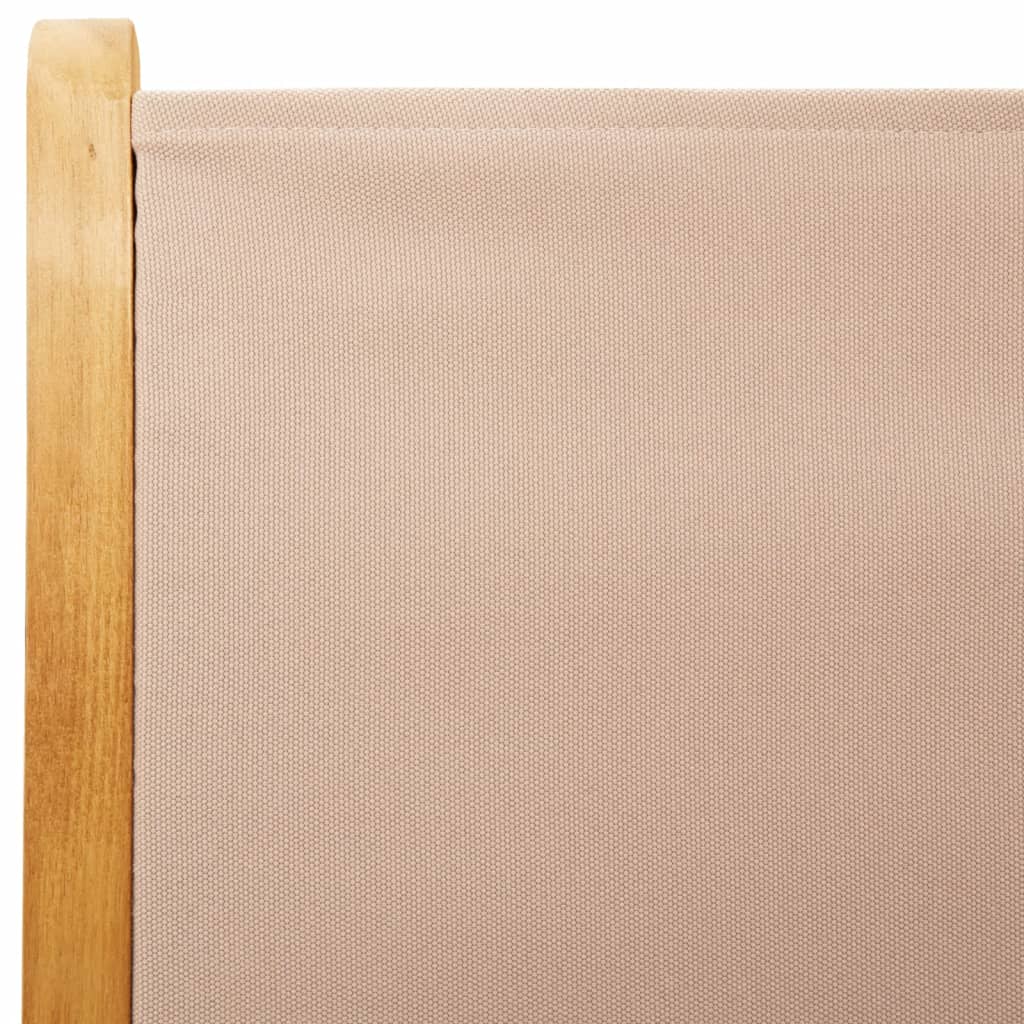 vidaXL Sedie Giardino Reclinabili 8pz Tortora Tessuto e Legno Massello