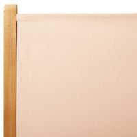 Sedie Giardino Reclinabili 4 pz Beige Tessuto e Legno Massello