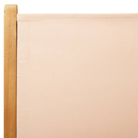 Sedie Giardino Reclinabili 8 pz Beige Tessuto e Legno Massello