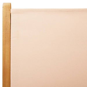 Sedie Giardino Reclinabili 8 pz Beige Tessuto e Legno Massello 3214549