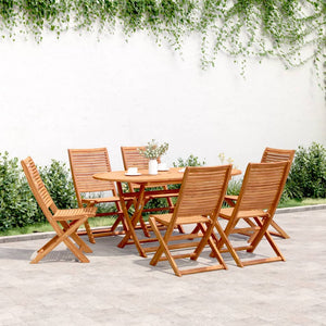 vidaXL Sedie da Giardino Pieghevoli 6 pz 51x66x95 cm Legno di Acacia