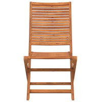 Sedie da Giardino Pieghevoli 8 pz Legno Massello di Acacia