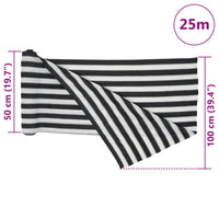 Rete per Privacy Antracite e Bianca 1x25 m HDPE 75 g/m²