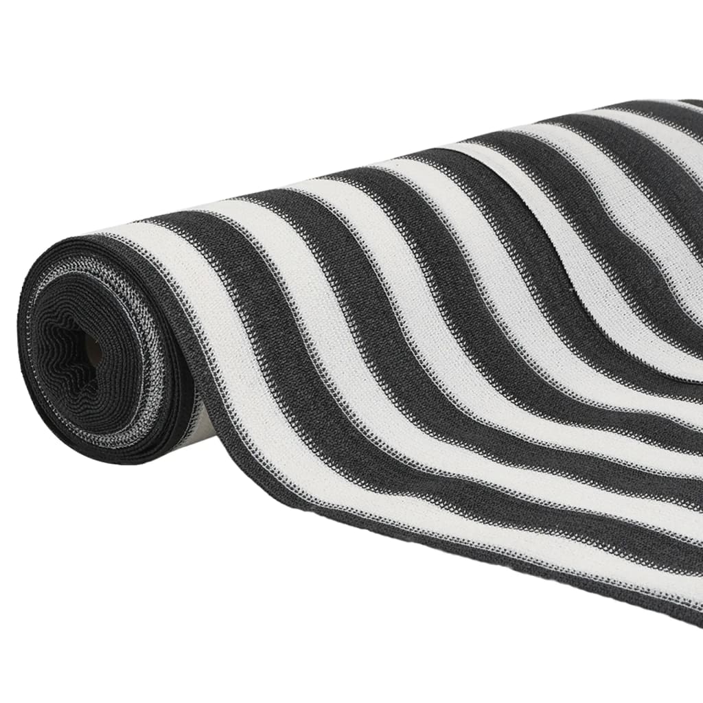 Rete per Privacy Antracite e Bianca 1,8x50 m in HDPE 75 g/m²