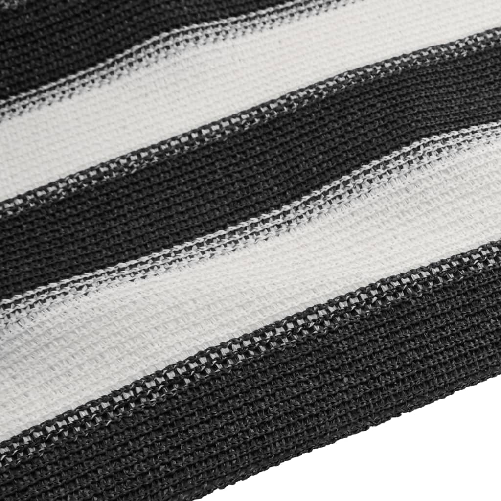 vidaXL Rete per Privacy Antracite e Bianca 2x50 m in HDPE 195 g/m²