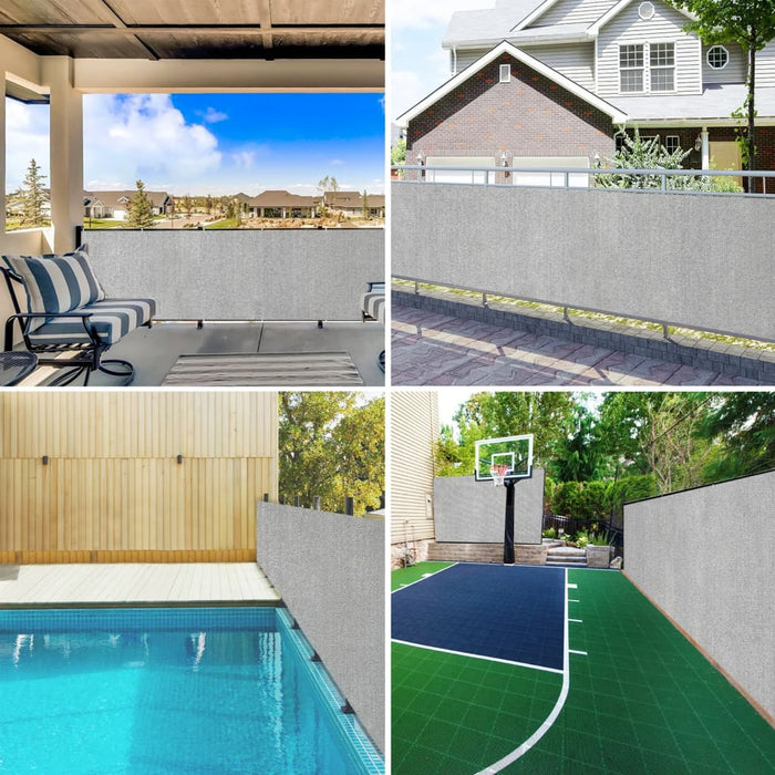 Rete per Privacy Grigio Chiaro 1,2x25 m in HDPE 150 g/m² 4003783