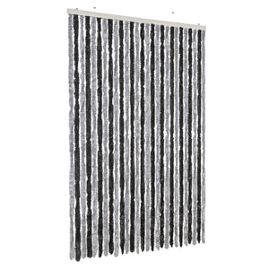 Tenda Antimosche Grigia e Nera 118x220 cm in Ciniglia 4004881