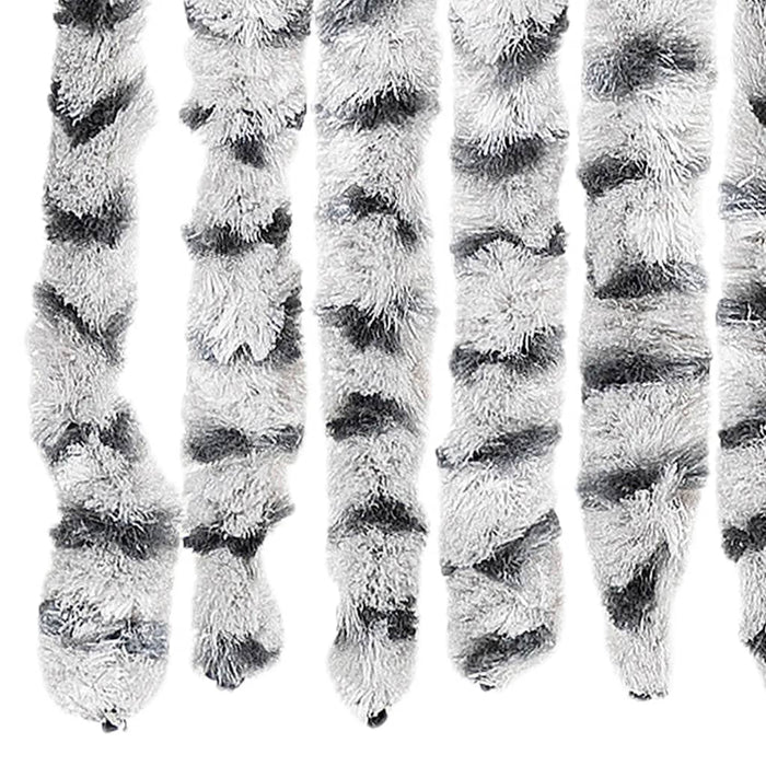 Tenda Antimosche Grigio Chiaro e Grigio Scuro in Ciniglia