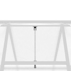 Telaio Serra con Base Argento 169x169x195 cm in Alluminio 4005828