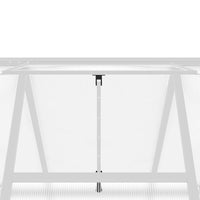 Telaio Serra con Base Argento 169x169x202 cm in Alluminio 4005831