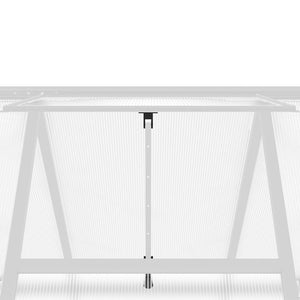 Telaio Serra con Base Argento 169x169x202 cm in Alluminio 4005831