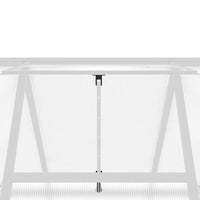 Telaio Serra con Base Argento 224x169x195 cm in Alluminio 4005834