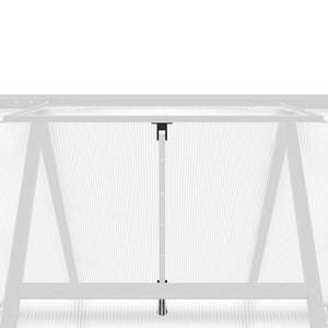 Telaio Serra con Base Argento 224x169x195 cm in Alluminio 4005834