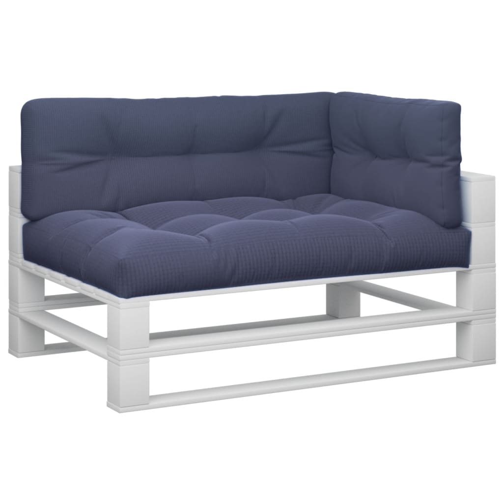 Cuscini per Pallet 3 pz Blu Marino in Tessuto 3217133