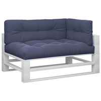 Cuscini per Pallet 3 pz Blu Marino in Tessuto 3217133
