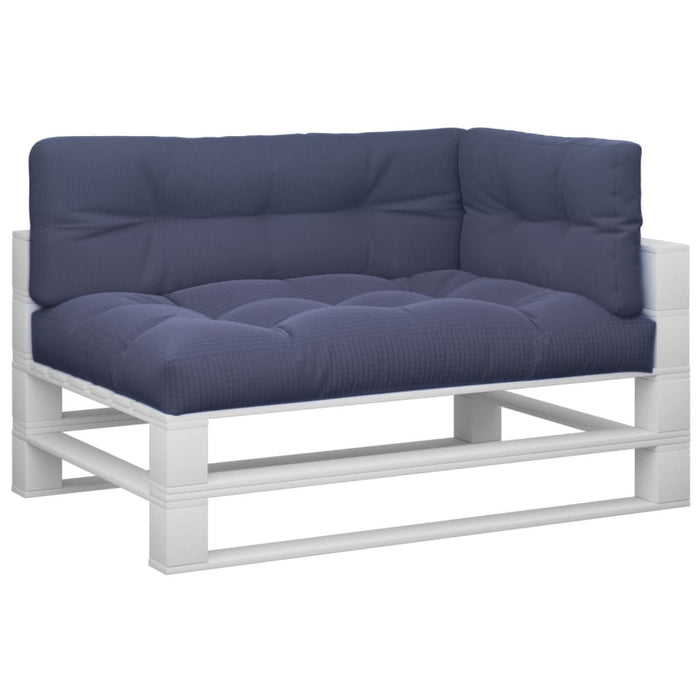 Cuscini per Pallet 3 pz Blu Marino in Tessuto 3217133