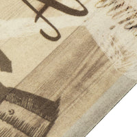 Tappeto da Cucina Lavabile Marrone Caffè 60x300 cm in Velluto 4005580