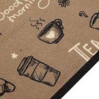 Tappeto da Cucina Lavabile Marrone Mattutino 60x300 cm Velluto 4005589