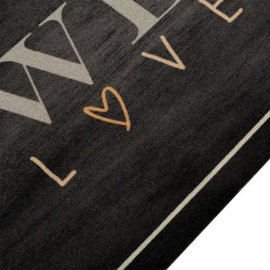 Tappeto da Cucina Lavabile-Tappetino da Cucina Testo Caff¨¨ 45x150 cm in Velluto 853409