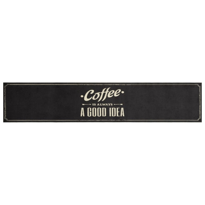 Tappeto da Cucina Lavabile Testo CaffÃ¨ 60x300 cm in Vellutocod mxl 91042