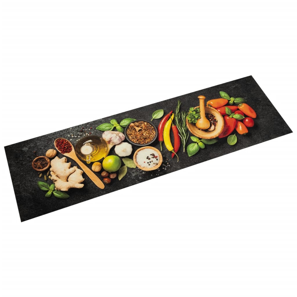 Tappeto da Cucina Lavabile Spezie 45x150 cm Vellutocod mxl 115024