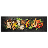 Tappeto da Cucina Lavabile-Tappetino da Cucina Spezie 60x180 cm Velluto 389240