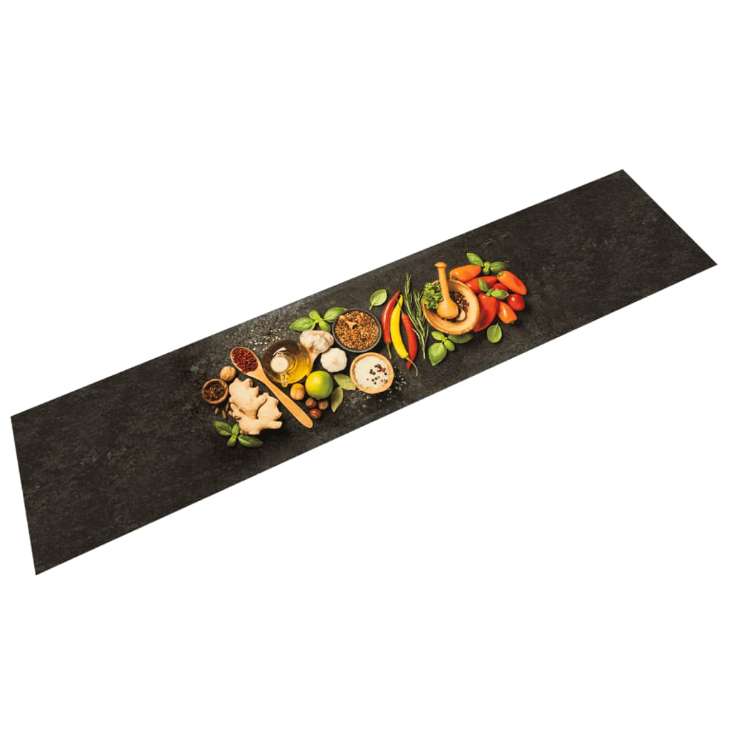 Tappeto da Cucina Lavabile Spezie 60x300 cm Vellutocod mxl 115025