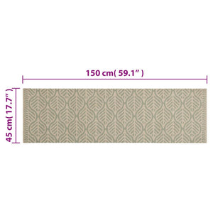 Tappeto da Cucina Lavabile Foglie 45x150 cm in Velluto 4005632