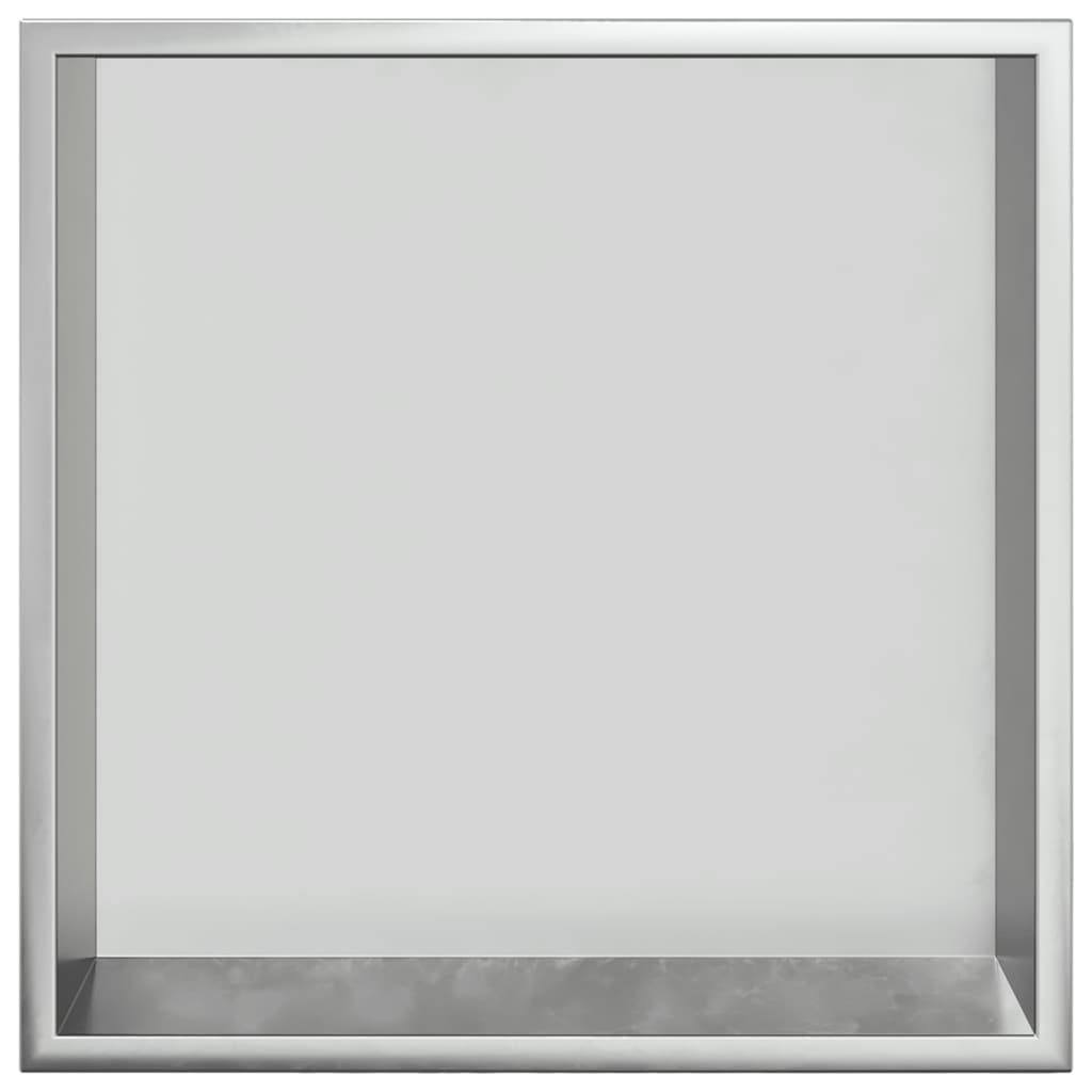 Nicchia per Doccia Argento Spazzolato 32x32x9cm in Acciaio Inox 4005124