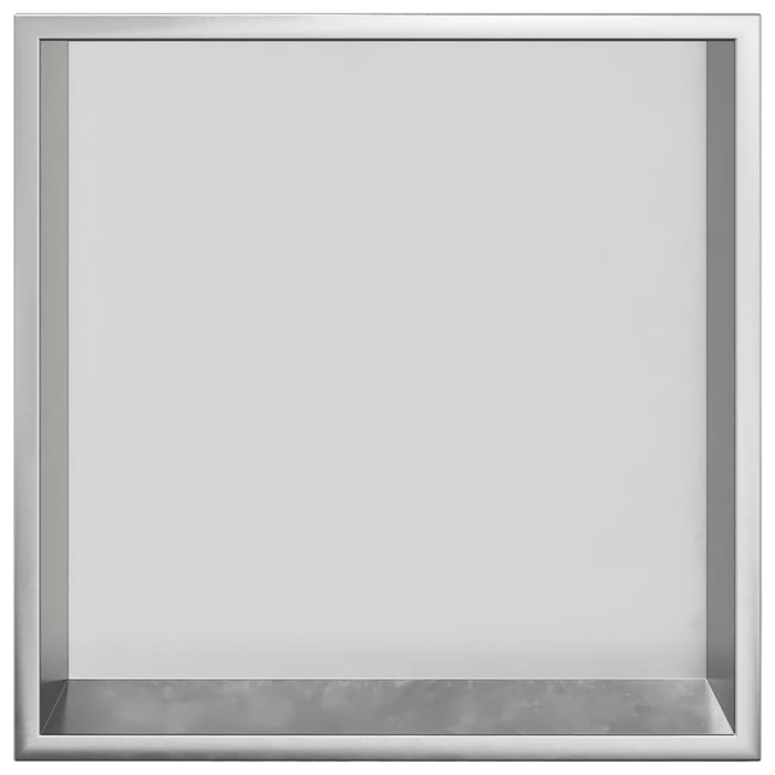 Nicchia per Doccia Argento Spazzolato 32x32x9cm in Acciaio Inox 4005124