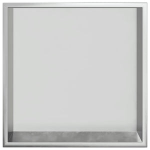 Nicchia per Doccia Argento Spazzolato 32x32x9cm in Acciaio Inox