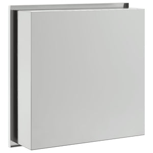 Nicchia per Doccia Argento Spazzolato 32x32x9cm in Acciaio Inox 4005124